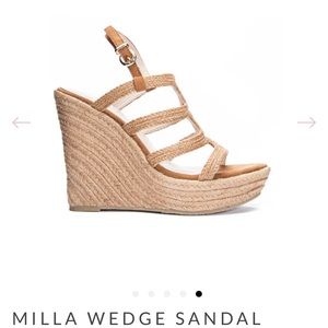 SOLD - Milla Wedge Sandal in Cognac - Women’s Size 7.5